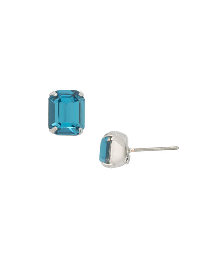 Octavia Stud Earrings - EDU53PDASP - <p>These rounded emerald cut stud earrings can be worn alone or paired with anything for just a bit of extra bling! From Sorrelli's Aspen SKY collection in our Palladium finish.</p>