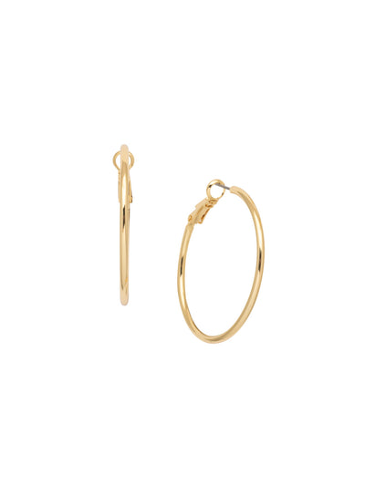 Dahlia Hoop Earring - EDW63BGCRY - <p>A classic metal hoop that never goes out of style. From Sorrelli's Crystal collection in our Bright Gold-tone finish.</p>