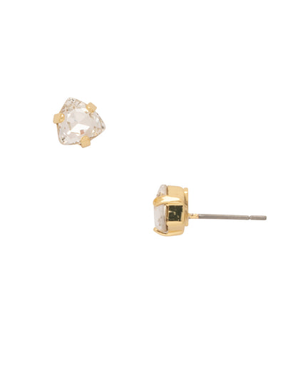 Sedge Stud Earrings - EDX1BGCRY - <p>A shield shaped crystal in a simple pronged setting. Perfect if you want to add just a bit of sparkle to any outfit! From Sorrelli's Crystal collection in our Bright Gold-tone finish.</p>