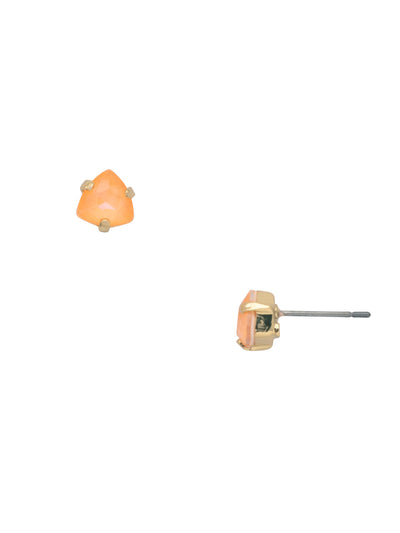 Sedge Stud Earrings - EDX1BGETO - <p>A shield shaped crystal in a simple pronged setting. Perfect if you want to add just a bit of sparkle to any outfit! From Sorrelli's Electric Orange collection in our Bright Gold-tone finish.</p>