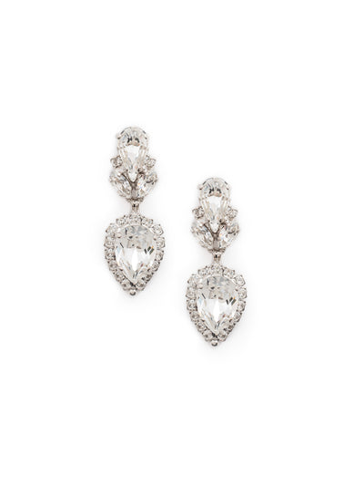 Sea Change Dangle Earrings - EDZ38RHCRY - <p>A cluster of crystals anchors this teardrop crystal in a stunning antique finish perfect to add a bit of sparkle to your look. From Sorrelli's Crystal collection in our Palladium Silver-tone finish.</p>