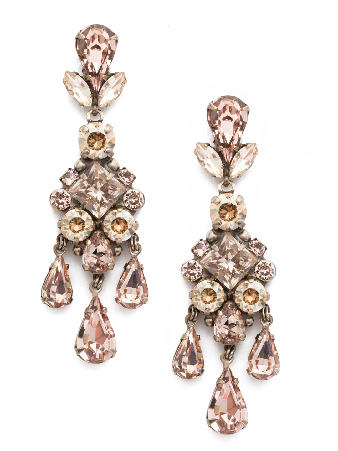 Whitley Post Earrings - EDZ39ASSBL - A classic Sorrelli style to make a statement or wear everyday. From Sorrelli's Satin Blush collection in our Antique Silver-tone finish.