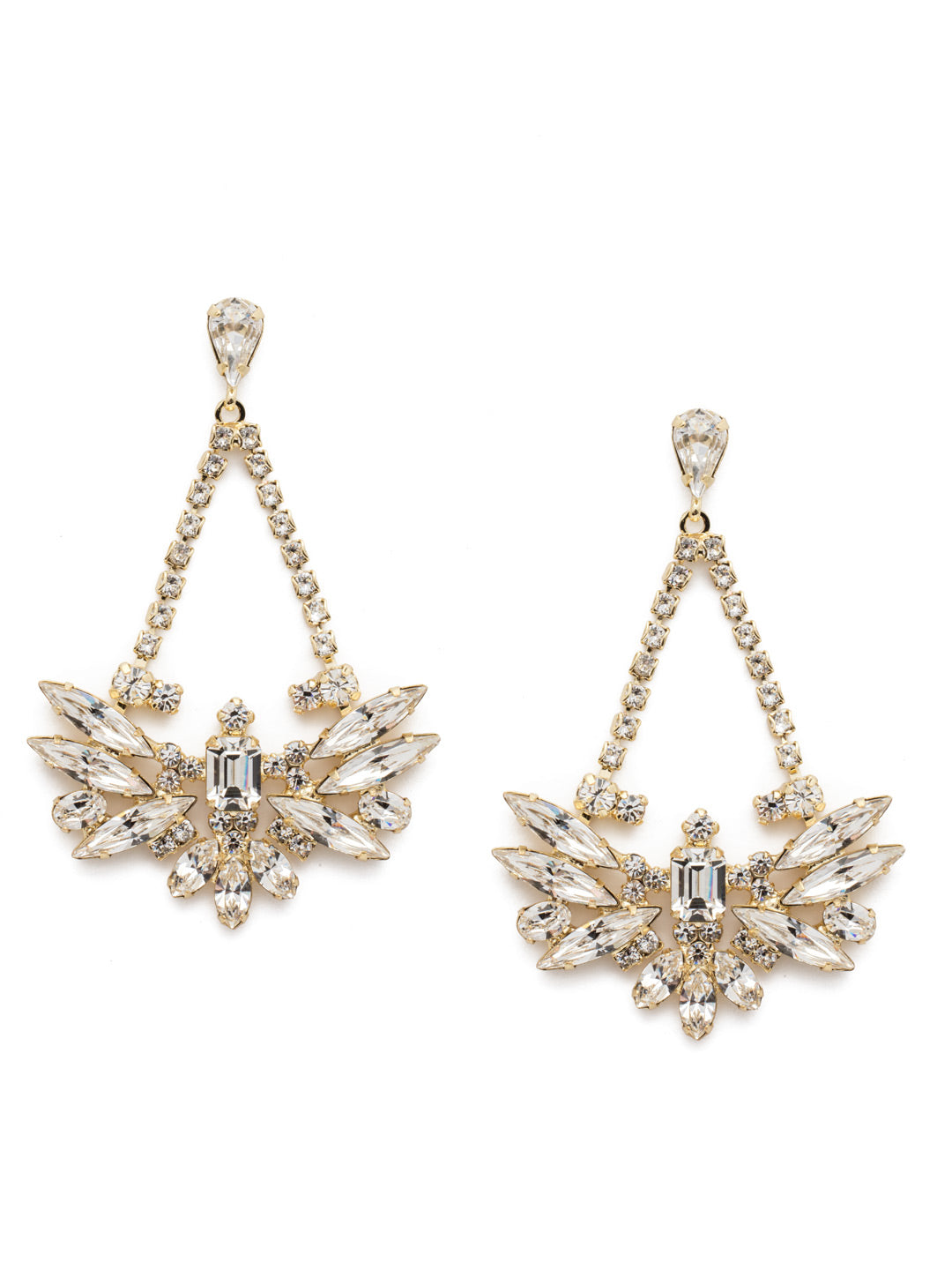 Vita Post Earrings - EDZ51BGCRY - <p>A classic Sorrelli style to make a statement or wear everyday. From Sorrelli's Crystal collection in our Bright Gold-tone finish.</p>