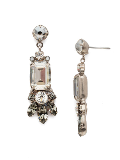 Graziella Dangle Earrings - EEA26ASCRO - <p>Add some extra glitz and glamour to your Sorrelli collection with our Graziella earrings. These earrings feature a dangling piece embellished with stunning crystals and a deco art aesthetic. From Sorrelli's Crystal Rock collection in our Antique Silver-tone finish.</p>
