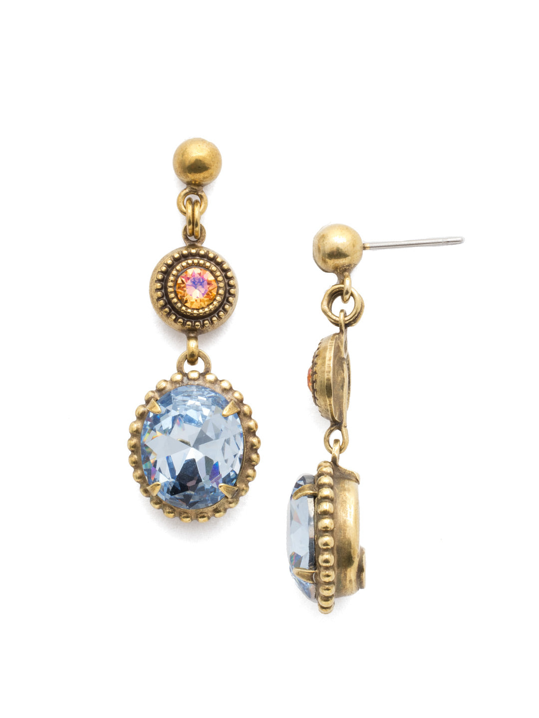 Ortensia Post Drop Earring - EEA34AGBHB - Featuring perfectly placed crystals, these elegant earrings are the perfect touch of sparkle to your outfit, fit for any occasion!