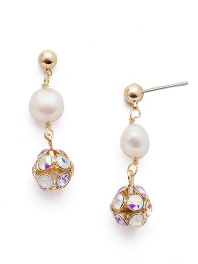 Cailey Dangle Earrings - EEF20BGISS - <p>A simple delicate chain is brought to life with a gradual descending trio of sparkling orbs. Offering a hint of sparkle, these earrings are perfect for an evening out. From Sorrelli's Island Sun collection in our Bright Gold-tone finish.</p>