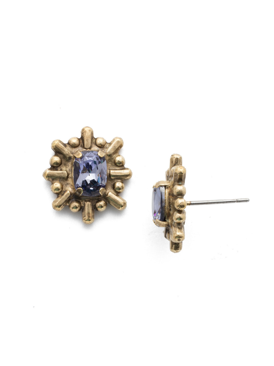 Stella Stud Earring - EEF59AGGOT - Sometimes the little things make all the difference.Turning a casual or dressy look into something radiant. From Sorrelli's Game of Jewel Tones collection in our Antique Gold-tone finish.