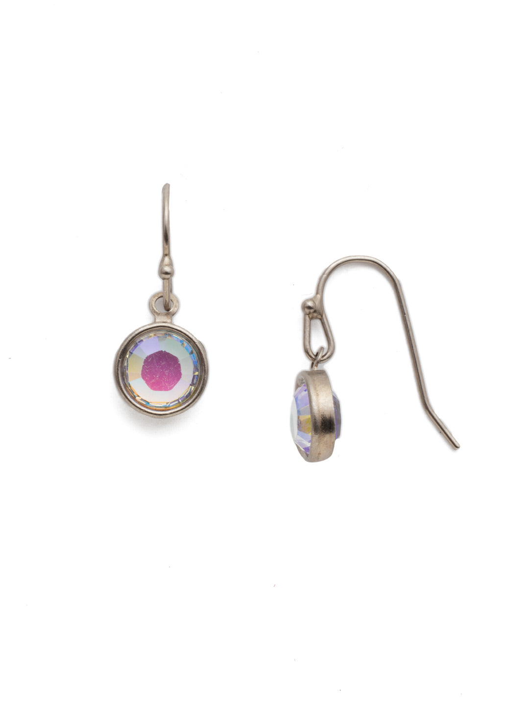 Dewdrop Dangle Earring - EEF73ASETP - A drop of sparkle is always in style. Add a touch with this pair of drop earrings. From Sorrelli's Electric Pink collection in our Antique Silver-tone finish.