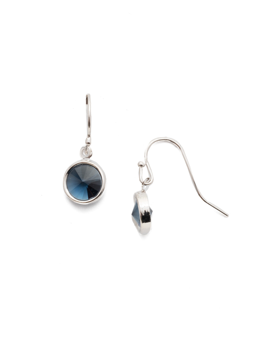 Dewdrop Dangle Earring - EEF73RHBTB - <p>A drop of sparkle is always in style. Add a touch with this pair of drop earrings. From Sorrelli's Battle Blue collection in our Palladium Silver-tone finish.</p>
