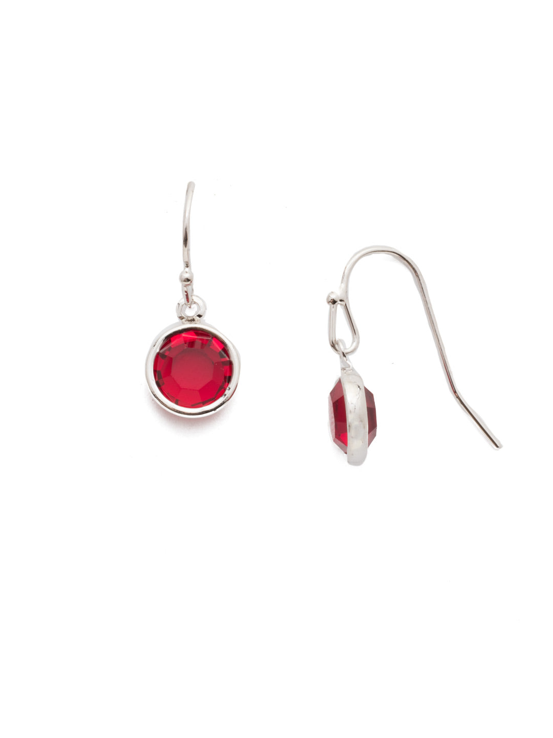 Dewdrop Dangle Earring - EEF73RHCP - <p>A drop of sparkle is always in style. Add a touch with this pair of drop earrings. From Sorrelli's Crimson Pride collection in our Palladium Silver-tone finish.</p>