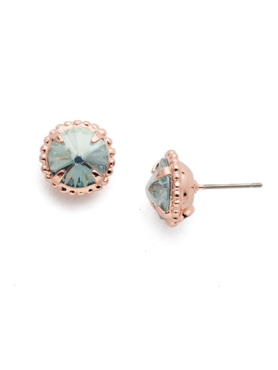 Soleil Stud Earrings - EEF94RGCAZ - <p>You'll definitely take a shine to this brilliant stud earring, this perfect piece is sure to be the center of attention in your own unique look. From Sorrelli's Crystal Azure collection in our Rose Gold-tone finish.</p>
