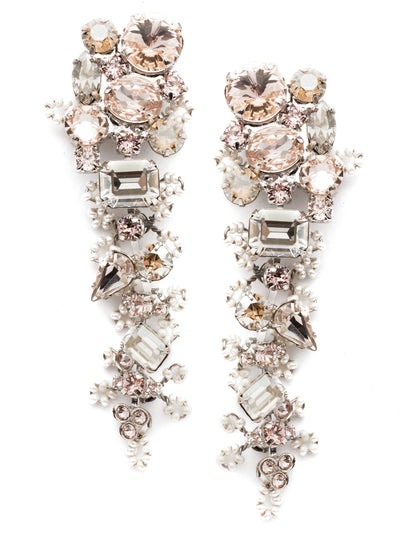 Francine Post Earrings - EEG13RHSRO - A classic Sorrelli style to make a statement or wear everyday. From Sorrelli's Soft Rose collection in our Palladium Silver-tone finish.
