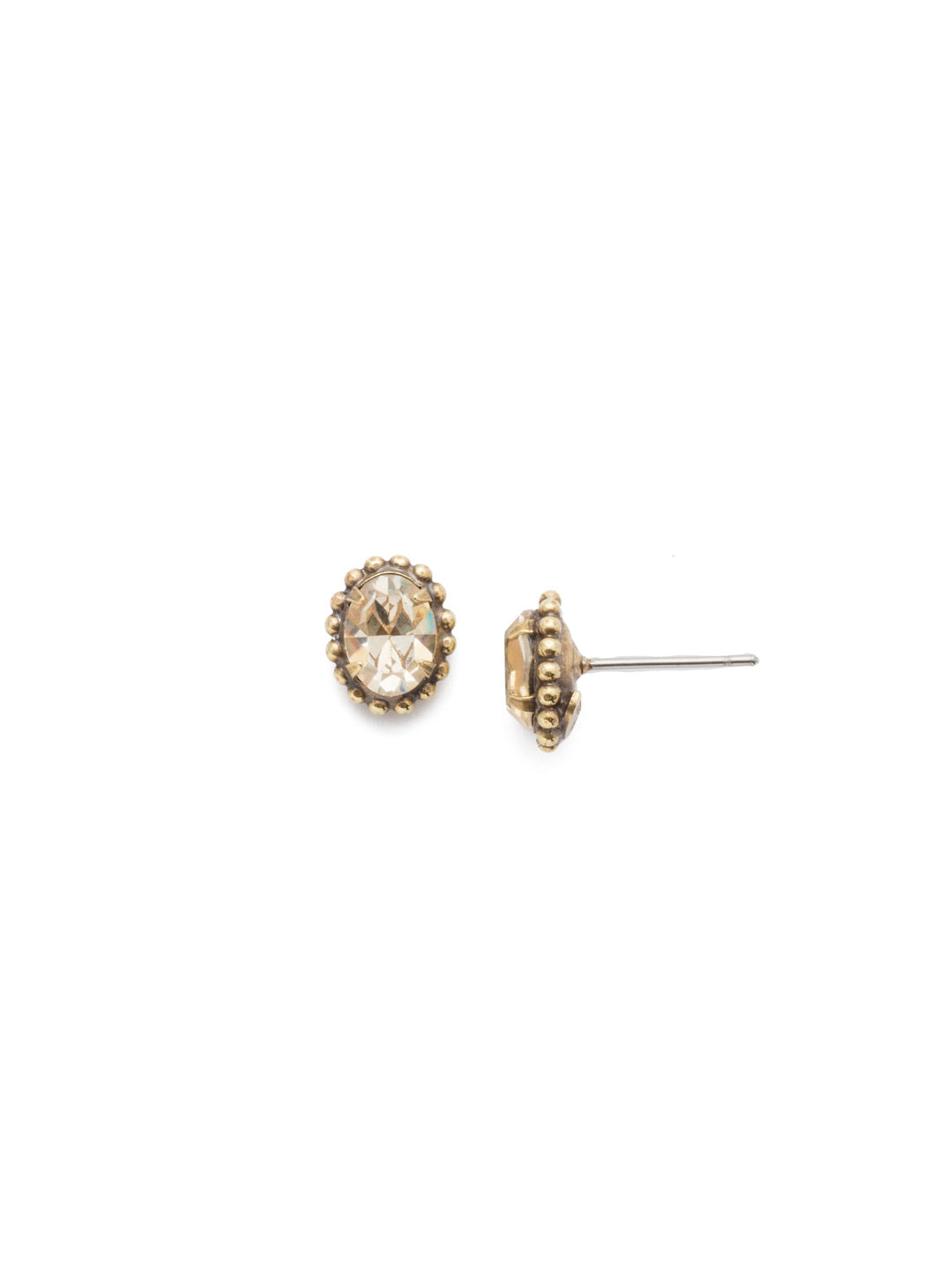 Maisie Stud Earrings - EEH11AGCCH - The perfect oval stud earring for day-to-night wear.