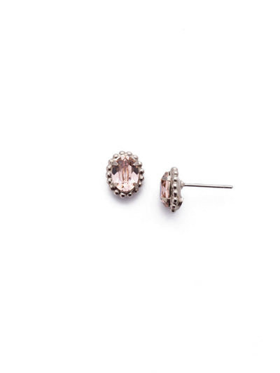 Maisie Stud Earrings - EEH11ASVIN - <p>The perfect oval stud earring for day-to-night wear. From Sorrelli's Vintage Rose collection in our Antique Silver-tone finish.</p>