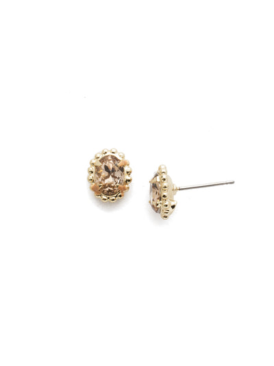 Maisie Stud Earrings - EEH11BGLC - The perfect oval stud earring for day-to-night wear. From Sorrelli's Light Colorado collection in our Bright Gold-tone finish.