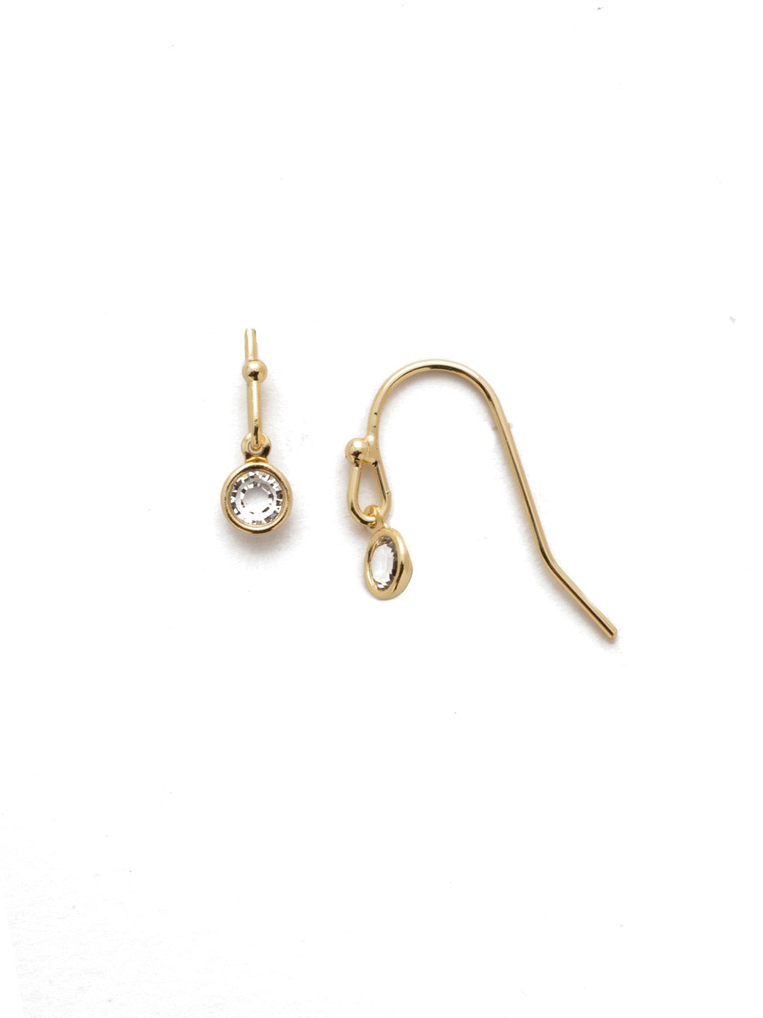 Rain Dangle Earrings - EEH3BGCRY - <p>A single beaded drop is all you need to up your style factor with this classic pair. From Sorrelli's Crystal collection in our Bright Gold-tone finish.</p>