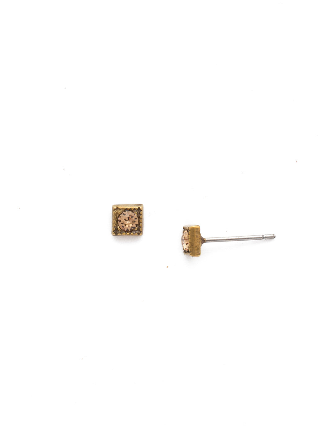 Rosa Stud Earrings - EEJ11AGLC - A classic Sorrelli style to make a statement or wear everyday. From Sorrelli's Light Colorado collection in our Antique Gold-tone finish.
