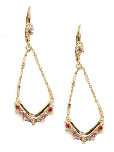 Antoinette Statement Earring - EEK12BGISS - <p>When you want to make a statement, grab this pair of chandelier earrings. Unique metalwork accented by crystal stones...they're impossible to ignore. French wire closure. From Sorrelli's Island Sun collection in our Bright Gold-tone finish.</p>