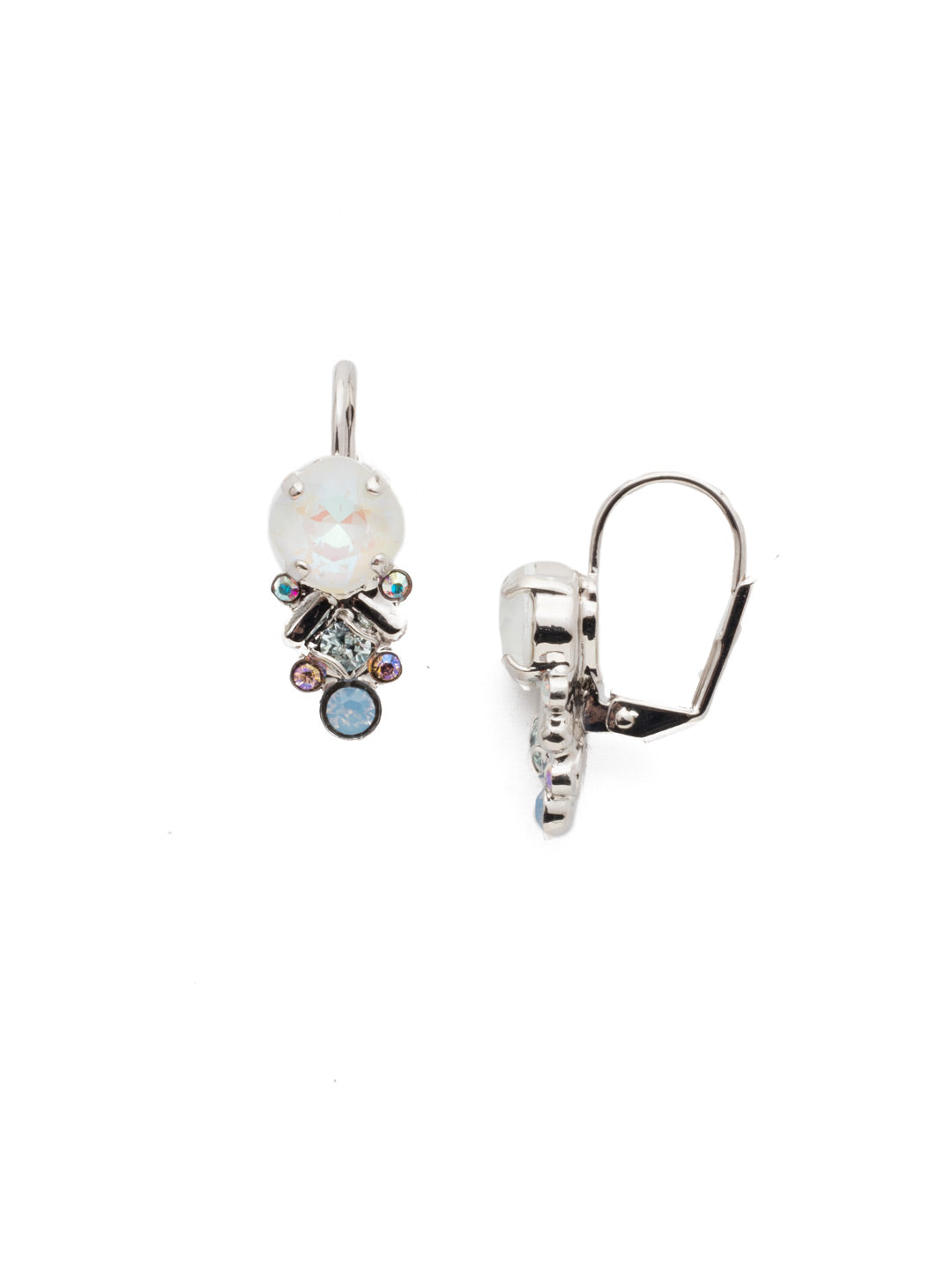 Acacia Dangle Earring - EEK28RHNTB - <p>Simply stunning. These earrings are sure to complement any outfit, wear this cluster of crystals with stunning metalwork. They're a must-have. French wire closure. From Sorrelli's Nantucket Blue collection in our Palladium Silver-tone finish.</p>