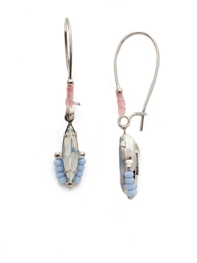 Phyllida Dangle Earring - EEK4RHSSU - <p>Drip in uniquely gorgeous beauty with this pair of stunning navette crystal french wire earrings accented with fun beadwork. French wire closure. From Sorrelli's Seersucker collection in our Palladium Silver-tone finish.</p>