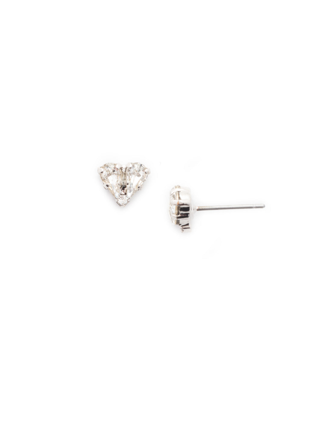 Desire Stud Earrings - EEM5PDCRY - <p>With the Desire Stud Earrings, a couple of pear beauties come together to form a heart in this simply stunning set of post earrings. From Sorrelli's Crystal collection in our Palladium finish.</p>