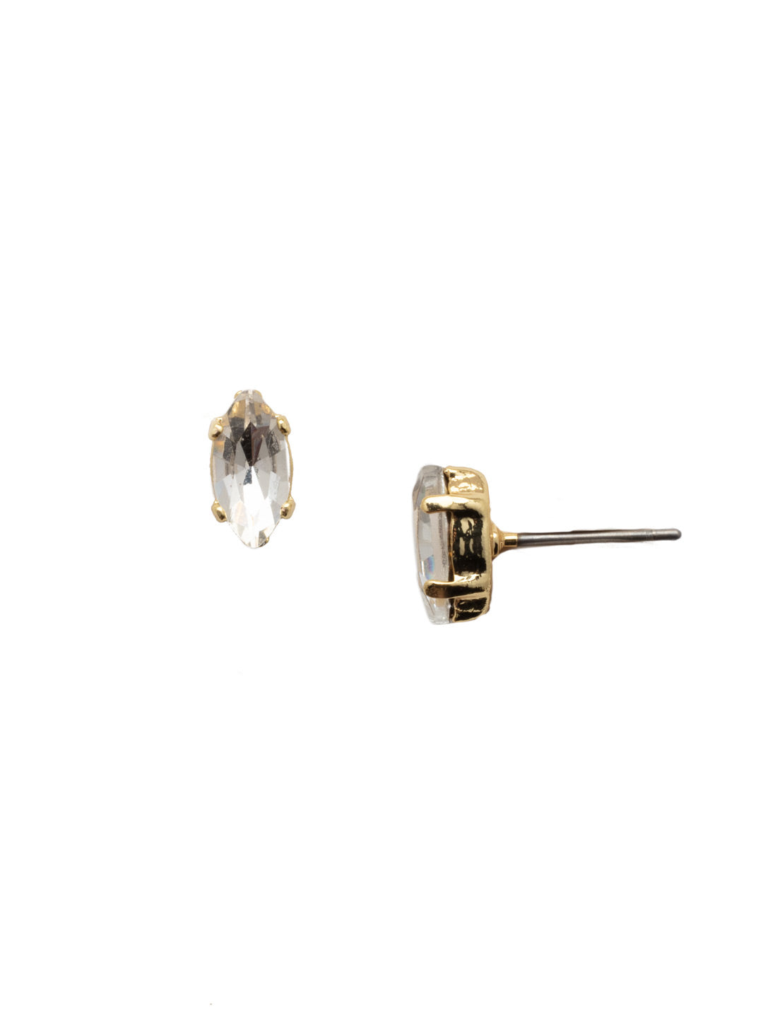 Clarissa Stud Earrings - EEP4BGCRY - <p>The Clarissa Stud Earring is for the lover of classics with a twist. Simple sparkling crystals get an oomph from the navette shape. From Sorrelli's Crystal collection in our Bright Gold-tone finish.</p>