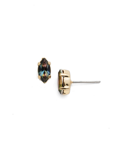 Clarissa Stud Earrings - EEP4BGCSM - The Clarissa Stud Earring is for the lover of classics with a twist. Simple sparkling crystals get an oomph from the navette shape. From Sorrelli's Cashmere collection in our Bright Gold-tone finish.