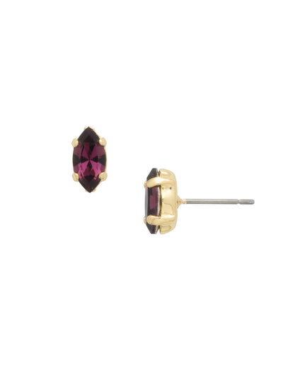 Clarissa Stud Earrings - EEP4BGMRL - <p>The Clarissa Stud Earring is for the lover of classics with a twist. Simple sparkling crystals get an oomph from the navette shape. From Sorrelli's Merlot collection in our Bright Gold-tone finish.</p>