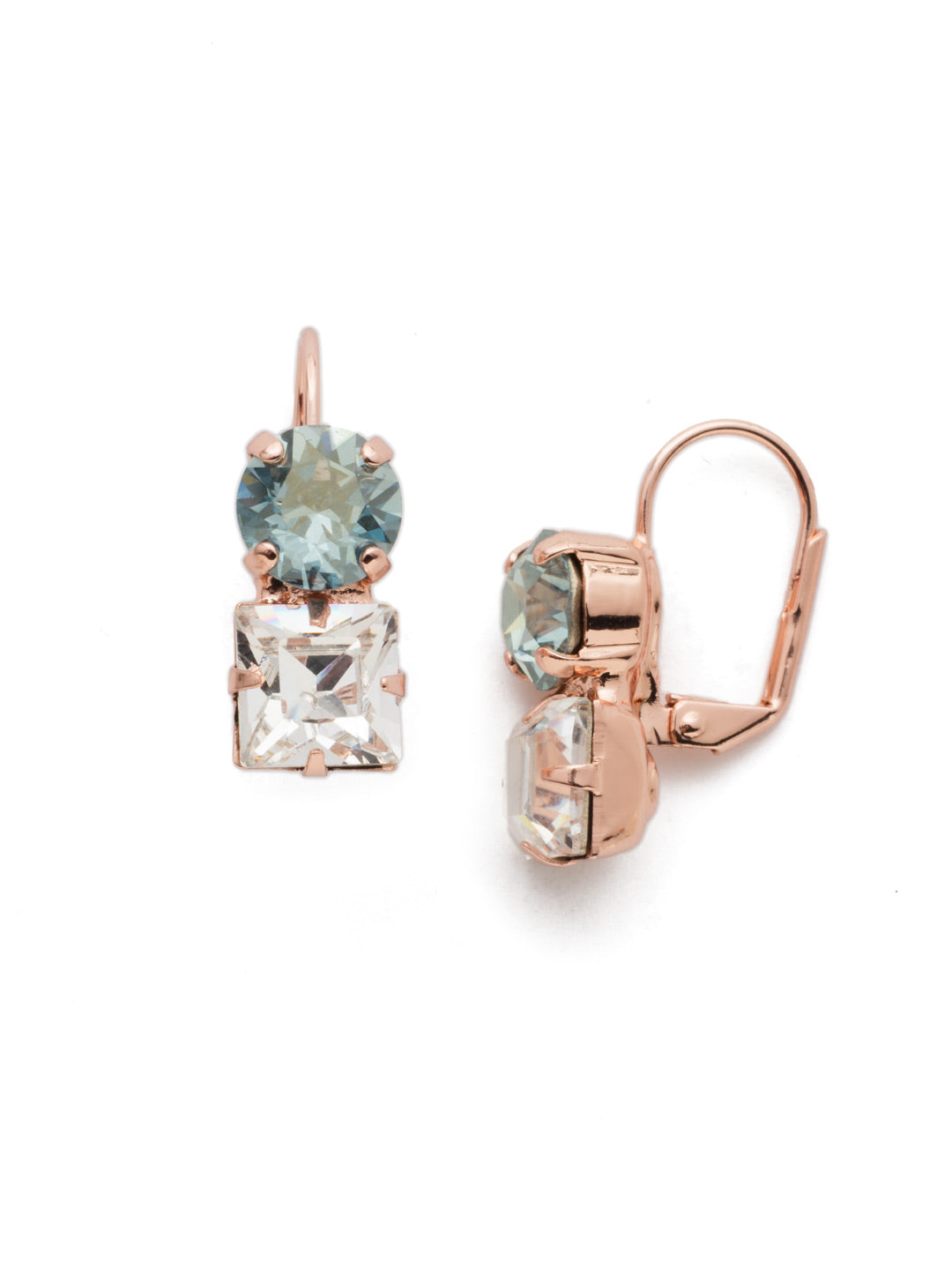 Mirabelle Dangle Earring - EEP51RGCAZ - The Mirabelle Dangle Earrings are outfit essentials for the sparkle lover. The cushion and round crystals are classics that can be worn anytime, any place. From Sorrelli's Crystal Azure collection in our Rose Gold-tone finish.