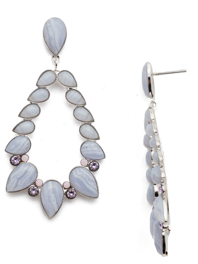 Lenora Statement Earrings - EEQ3RHTUL - <p>The Lenora Statement Dangle Earrings are a neutral must-have. Play up an outfit with the sophisticated teardrop-shaped stones, glam up your office attire. Whatever the occasion, they work! From Sorrelli's Tulip collection in our Palladium Silver-tone finish.</p>