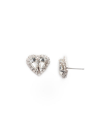 Vida Stud Earrings - EER12PDCRY - <p>Simply stunning. That's the Vida Stud Earring. Grab this pair of sparkling crystal hearts for a look sure to last a lifetime. From Sorrelli's Crystal collection in our Palladium finish.</p>