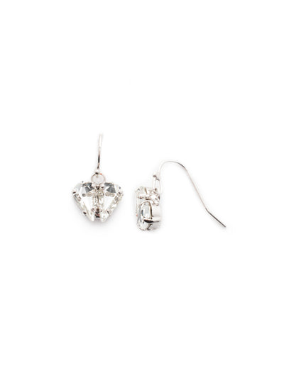 Marlowe Dangle Earrings - EER4PDCRY - <p>Make a simple, yet-stunning, statement wearing the Marlowe Dangle Earrings. A pair of pear-shaped crystals come together to form a heart and a look you'll love for years to come. From Sorrelli's Crystal collection in our Palladium finish.</p>