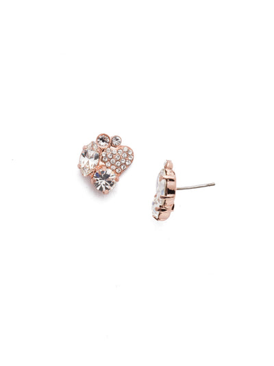 Lilo Stud Earrings - EER9RGCRY - <p>Fasten on the Lilo Stud Earrings and sparkle and shine all day - and night. The cluster of heart, marquis and round shapes make them extra special. From Sorrelli's Crystal collection in our Rose Gold-tone finish.</p>