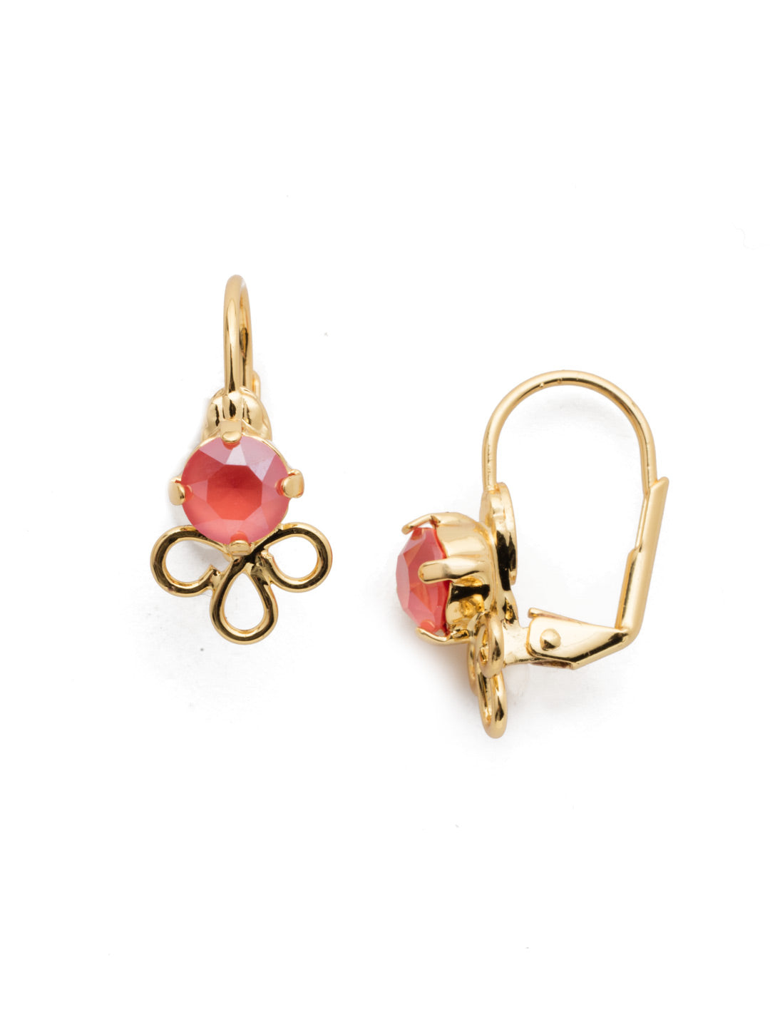 Prunella Dangle Earrings - EES13BGBGA - The Prunella French Wire Dangle Earrings are delicate and simply perfect for spring with their airy metal detail and just a hint of crystal shimmer. From Sorrelli's Begonia collection in our Bright Gold-tone finish.