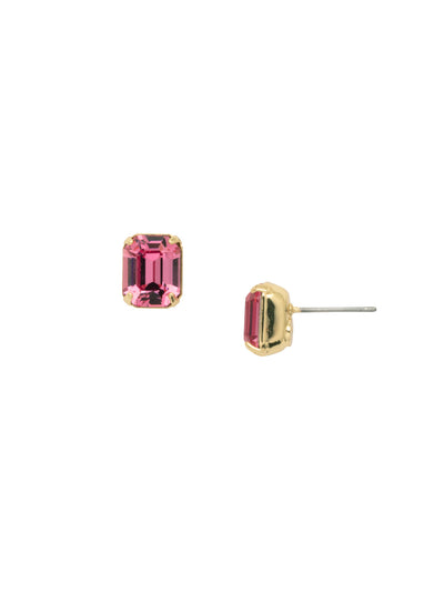 Albany Stud Earring - EET180BGFSK - <p>Keep it classic with the opaque cushion emerald cut crystal that makes up our Albany Crystal Stud Earrings. From Sorrelli's First Kiss collection in our Bright Gold-tone finish.</p>