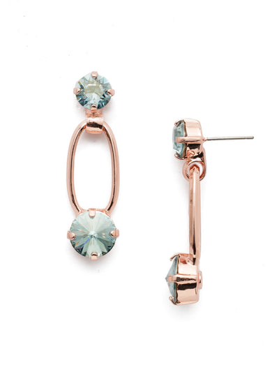 Milania Dangle Earrings - EET2RGCAZ - Our Milania Dangle Earrings are airy, sparkly and sure-fire attention-getters. This timeless pair will never go out of style. From Sorrelli's Crystal Azure collection in our Rose Gold-tone finish.