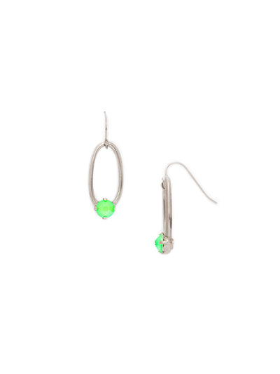 Paige Dangle Earrings - EET3ASWDW - <p>Metallic hoops or sparkling cyrstal studs? You can combine both when you choose our Paige Dangle Earrings. From Sorrelli's Wild Watermelon collection in our Antique Silver-tone finish.</p>
