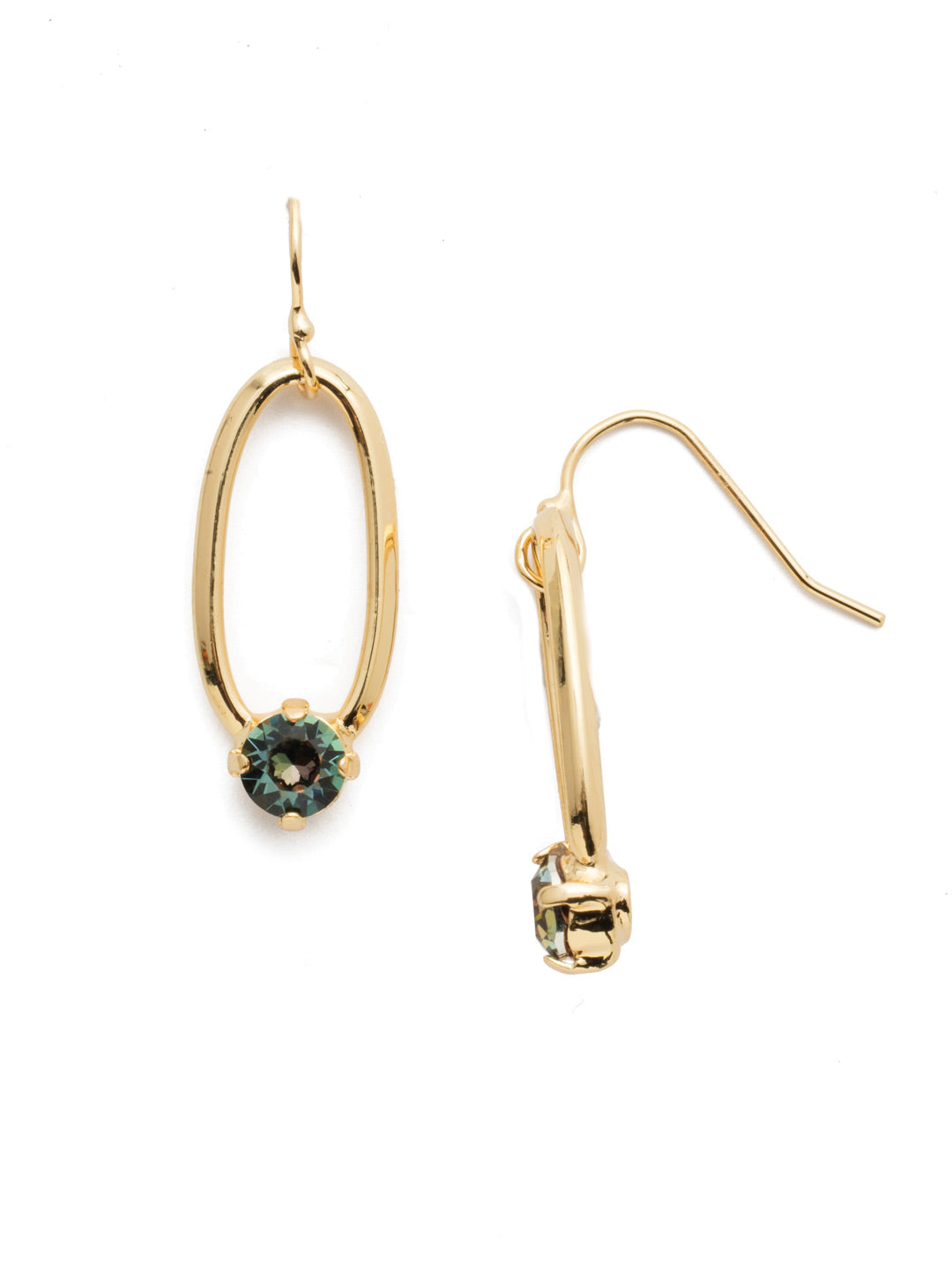 Paige Dangle Earrings - EET3BGCSM - Metallic hoops or sparkling cyrstal studs? You can combine both when you choose our Paige Dangle Earrings. From Sorrelli's Cashmere collection in our Bright Gold-tone finish.