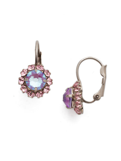 Kelby Dangle Earrings - EET50ASETP - Fasten on our Kelby Dangle Earrings and enhance any outfit you wear. The classic sparkling crystal design is simple and stunning. From Sorrelli's Electric Pink collection in our Antique Silver-tone finish.