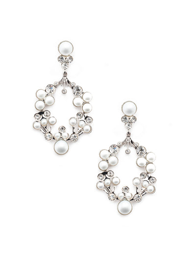 Ivanna Dangle Earrings - EET95RHMDP - <p>If you love freshwater pearls, these Ivanna Dangle Earrings are for you. From Sorrelli's Modern Pearl collection in our Palladium Silver-tone finish.</p>