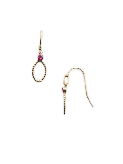 Memphis Dangle Earrings - EEU9AGDCS - Are you the delicate earring type? Try on our Memphis Dangle Earrings for a touch of signature Sorrelli crystal sparkle and a loop of embossed metalwork. From Sorrelli's Duchess collection in our Antique Gold-tone finish.