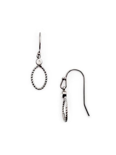 Memphis Dangle Earrings - EEU9GMGNS - Are you the delicate earring type? Try on our Memphis Dangle Earrings for a touch of signature Sorrelli crystal sparkle and a loop of embossed metalwork. From Sorrelli's Golden Shadow collection in our Gun Metal finish.