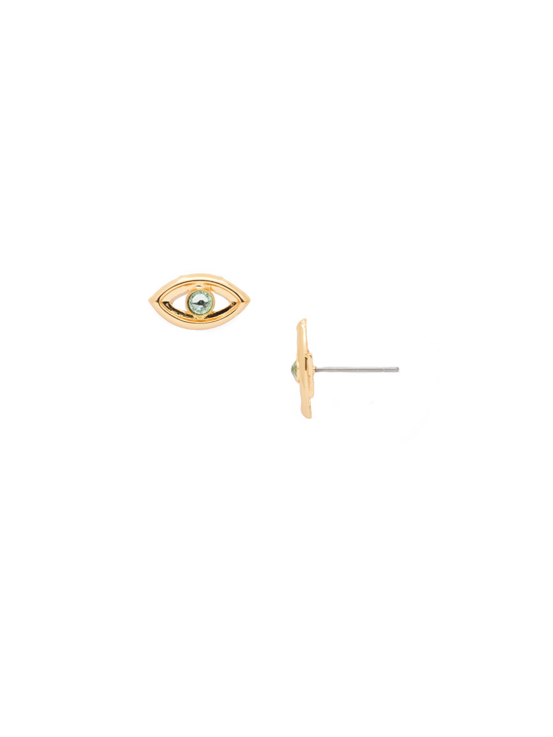 Evil Eye Stud Earring - EEV66BGSPR - <p>Our Evil Eye Stud Earrings are simple must-haves for lovers of the symbol. Just fasten them on and go. They're great pieces to add to a casual wear day. From Sorrelli's Spring Rain collection in our Bright Gold-tone finish.</p>