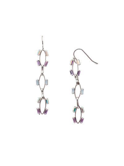 Violette Trois Dangle Earring - EEY24PDCCC - <p>Three baguette cut crystal embellished mini hoops dangle from a French wire. From Sorrelli's Cotton Candy Clouds collection in our Palladium finish.</p>