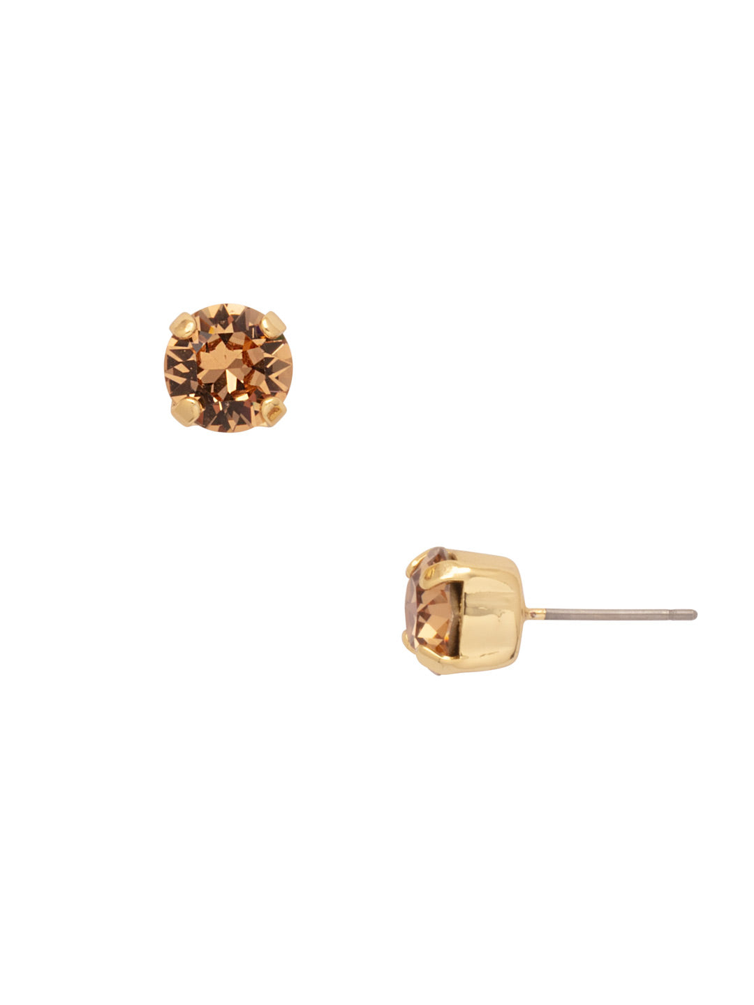Simple Stud Earrings - EFC99BGLC - <p>The Simple Stud Earrings feature a single solid crystal on a surgical steel post, creating a small but sparkly everyday staple! Need help picking a stud? <a href="https://www.sorrelli.com/blogs/sisterhood/round-stud-earrings-101-a-rundown-of-sizes-styles-and-sparkle">Check out our size guide!</a> From Sorrelli's Light Colorado collection in our Bright Gold-tone finish.</p>