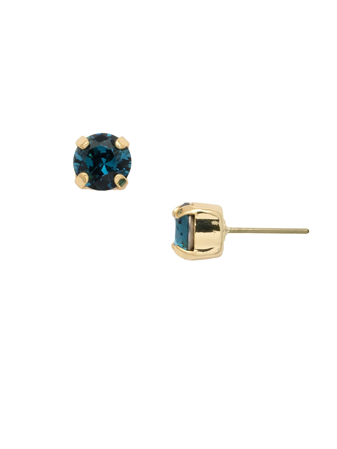 Simple Stud Earrings - EFC99BGMON - <p>The Simple Stud Earrings feature a single solid crystal on a surgical steel post, creating a small but sparkly everyday staple! Need help picking a stud? <a href="https://www.sorrelli.com/blogs/sisterhood/round-stud-earrings-101-a-rundown-of-sizes-styles-and-sparkle">Check out our size guide!</a> From Sorrelli's Montana collection in our Bright Gold-tone finish.</p>