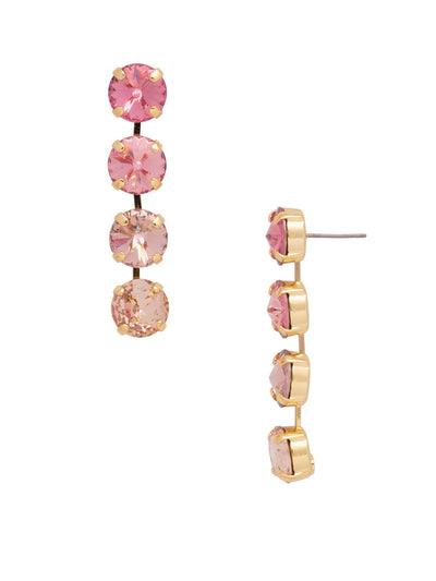 Mara Statement Earrings - EFD75BGBFL - <p>The Mara Statement Earrings feature four rivoli cut crystals in a row. From Sorrelli's Big Flirt collection in our Bright Gold-tone finish.</p>