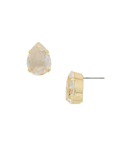 Eileen Stud Earrings - EFF100BGCRY - <p>The Eileen Stud Earrings feature a single pear cut candy gem crystal on a post. From Sorrelli's Crystal collection in our Bright Gold-tone finish.</p>