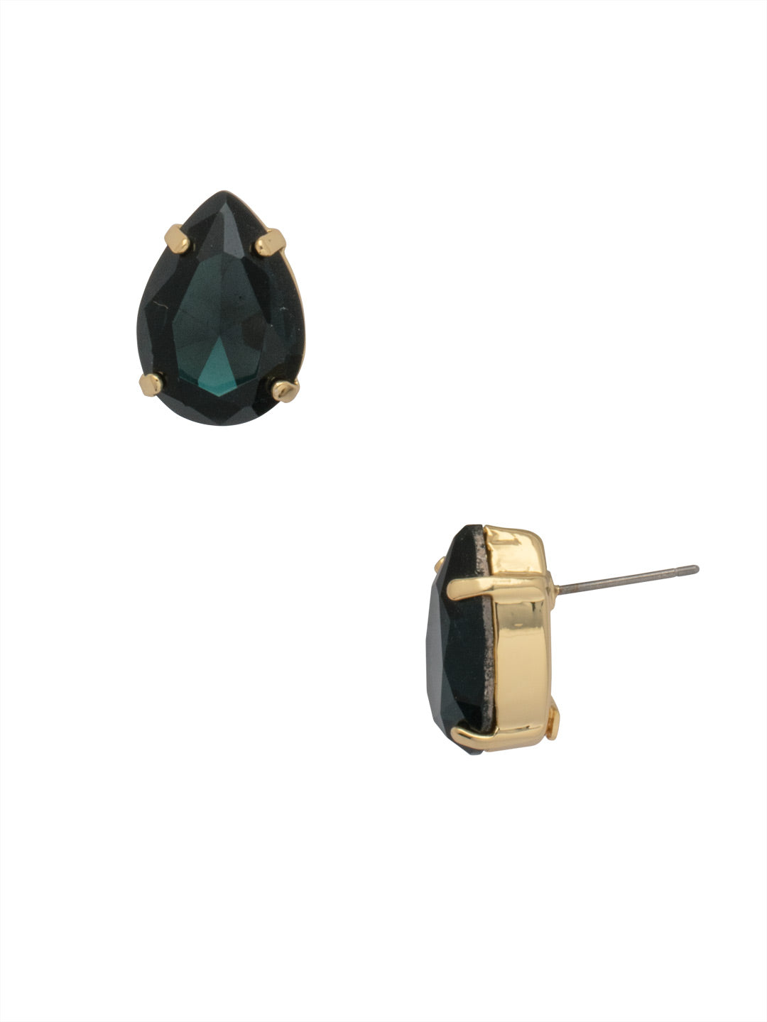 Eileen Stud Earrings - EFF100BGMON - <p>The Eileen Stud Earrings feature a single pear cut candy gem crystal on a post. From Sorrelli's Montana collection in our Bright Gold-tone finish.</p>