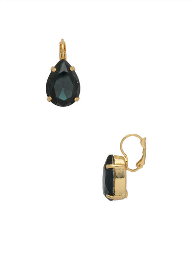 Eileen Dangle Earrings - EFF101BGMON - <p>The Eileen Dangle Earrings feature a single pear cut candy gem crystal dangling from a lever back French wire. From Sorrelli's Montana collection in our Bright Gold-tone finish.</p>